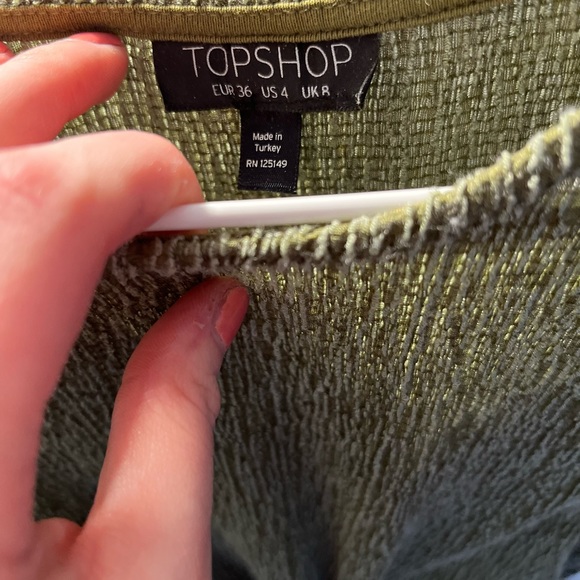 BNWOT Green Tunic/Dress for going out to a beach party/ summer pool by TOPSHOP - Picture 2 of 5